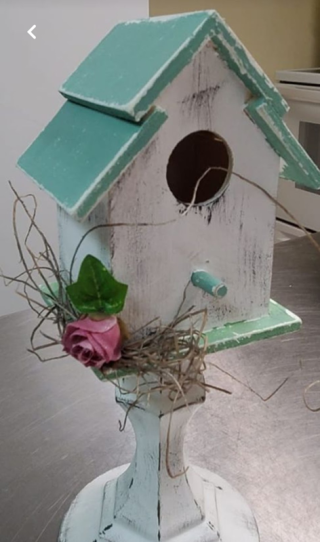 mini birdhouse decor